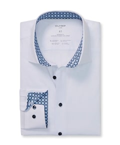 Heren overhemd lange mouw wit