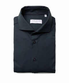 Heren overhemd lange mouw groen