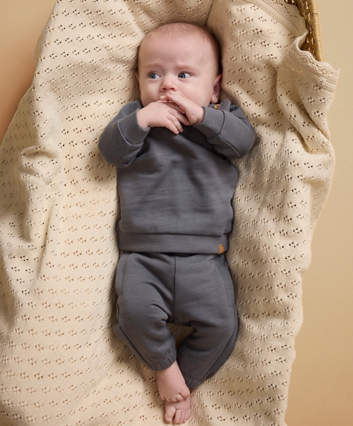 NBMKAVENS SWEAT PANT LIL meisjes broek grijs