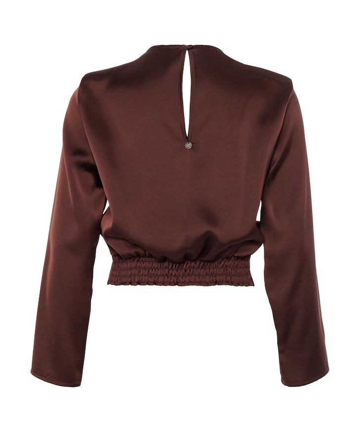 Dames blouse bruin