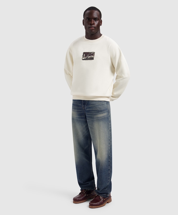 Heren sweater ecru
