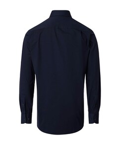 Heren overhemd lange mouw blauw