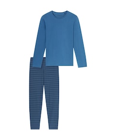 Heren pyjamaset blauw