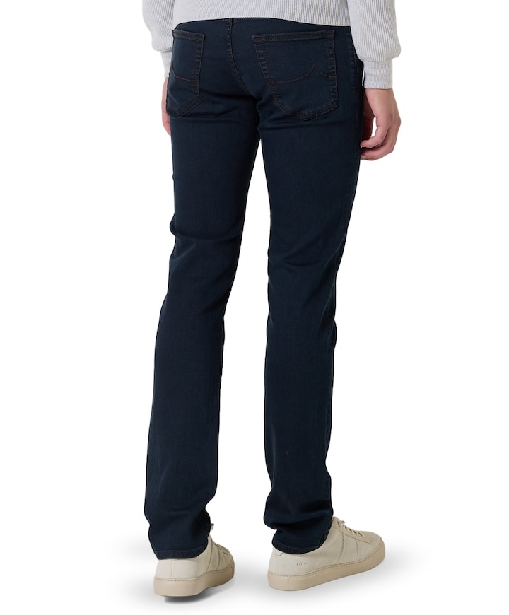 Nick Slim 5 pkt heren jeans blauw
