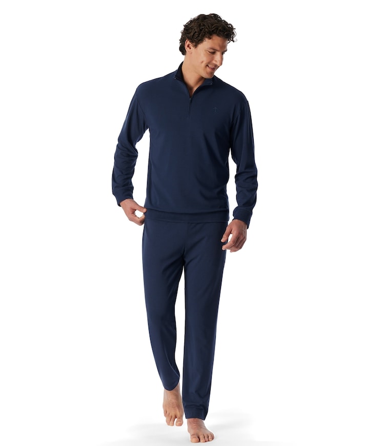 Heren pyjamaset blauw