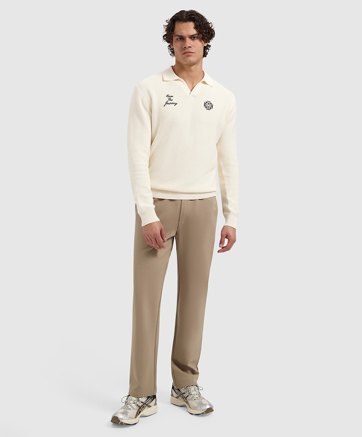Punta heren broek beige