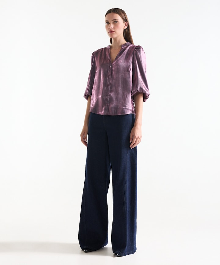 Dames blouse paars