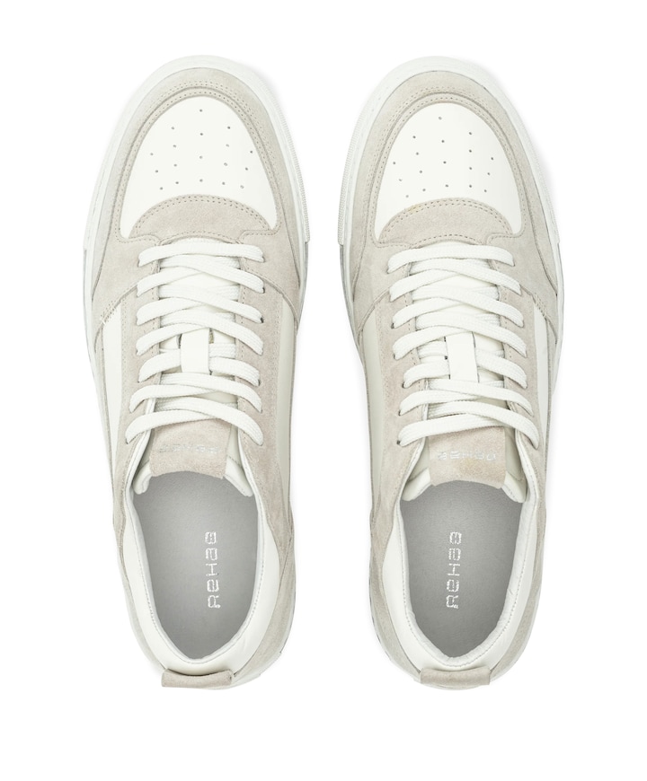 Creon sue LTHR heren sneakers wit