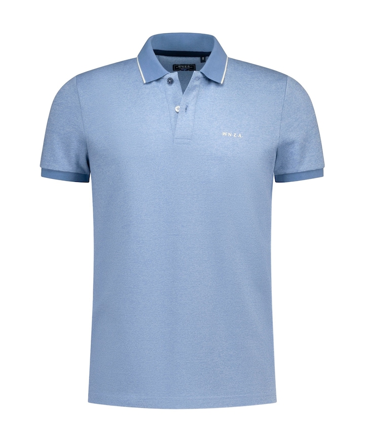 Heren polo blauw