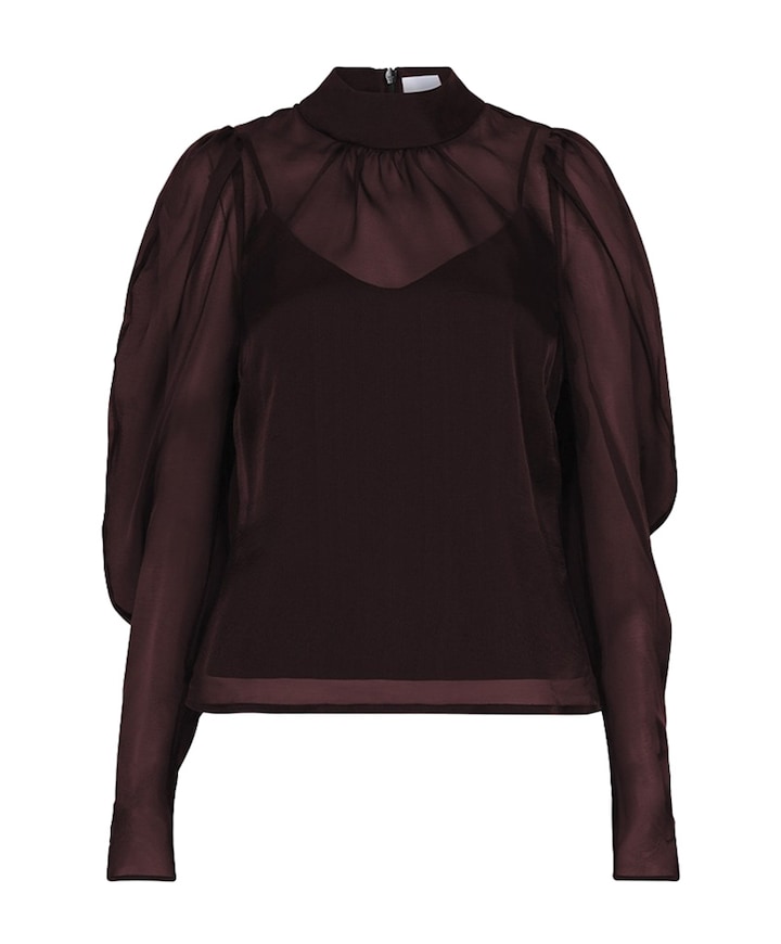 Dames blouse bordeaux