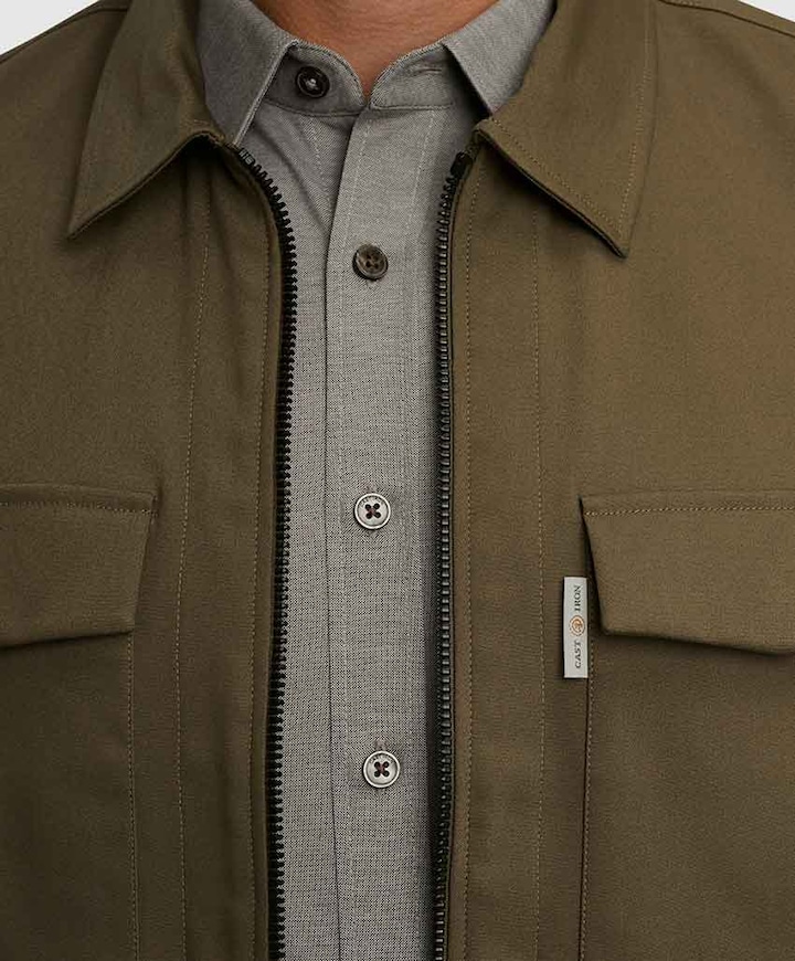 Heren overshirt groen