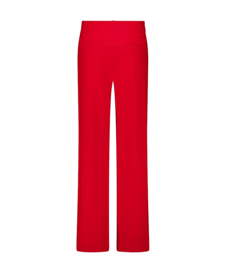 Lexie bonded trousers dames broek rood
