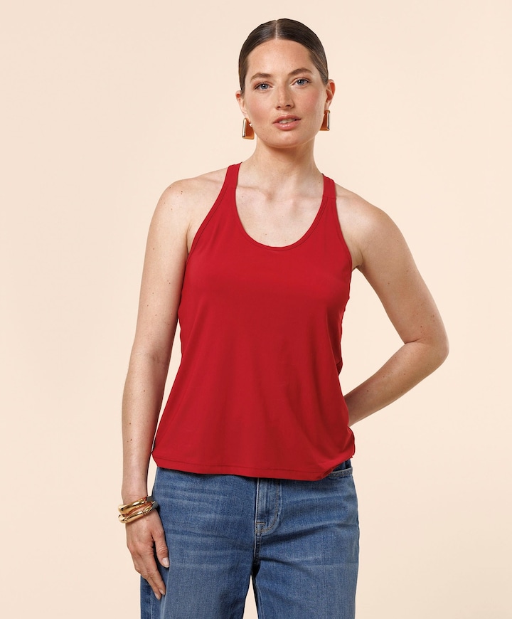 Dames top rood