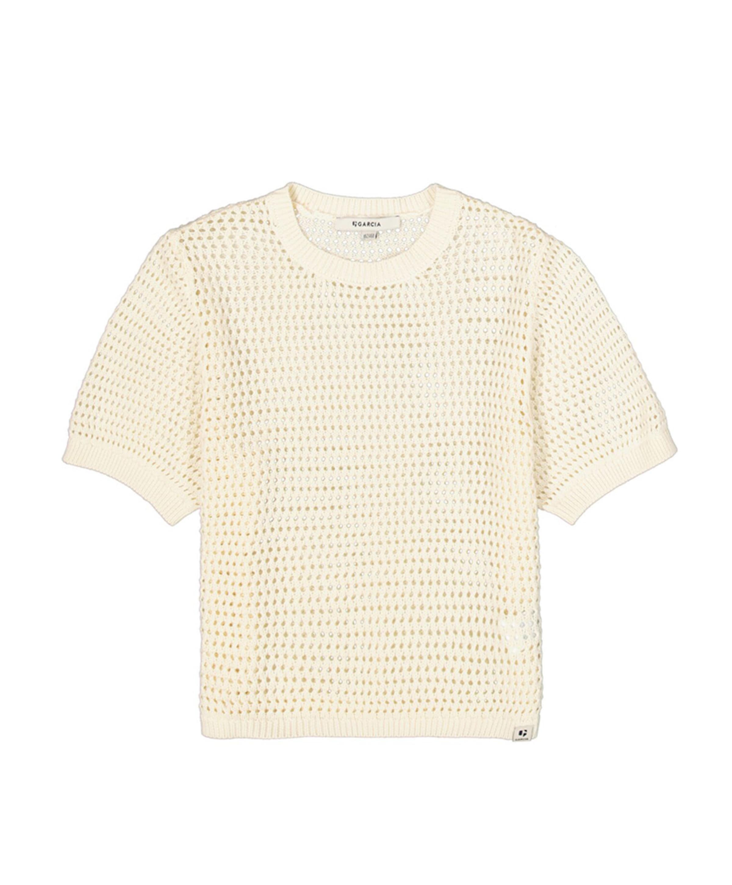 Meisjes trui ecru