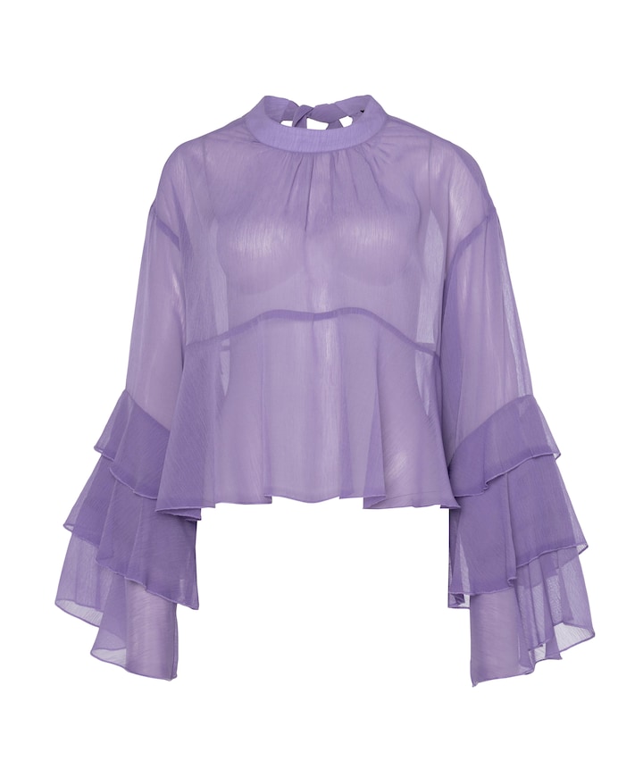 Dames blouse paars