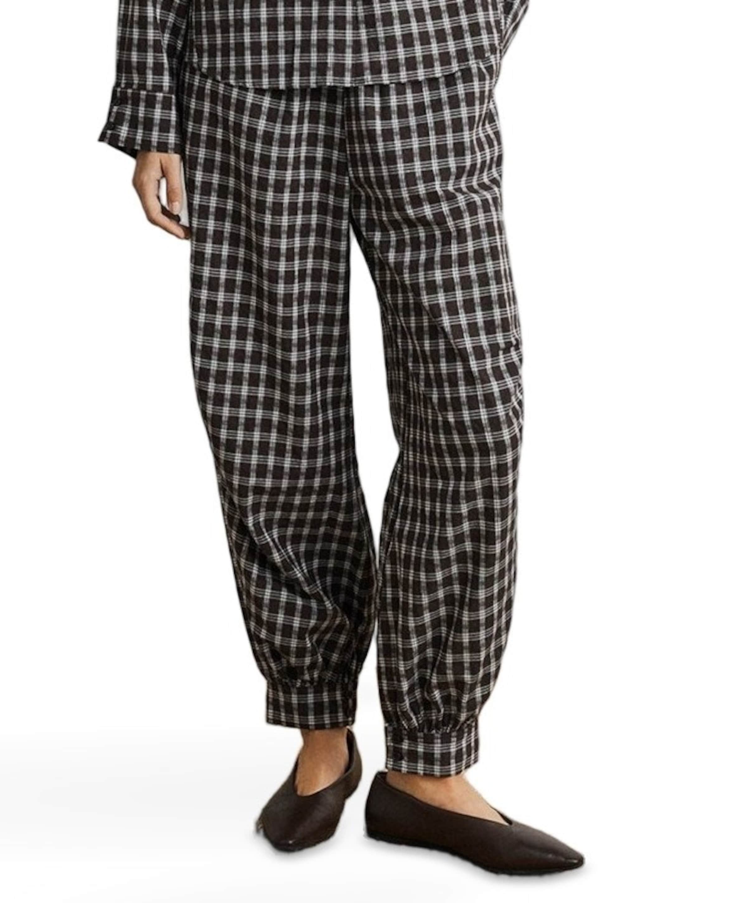 MSCHCarola Balloon CHK dames broek bruin