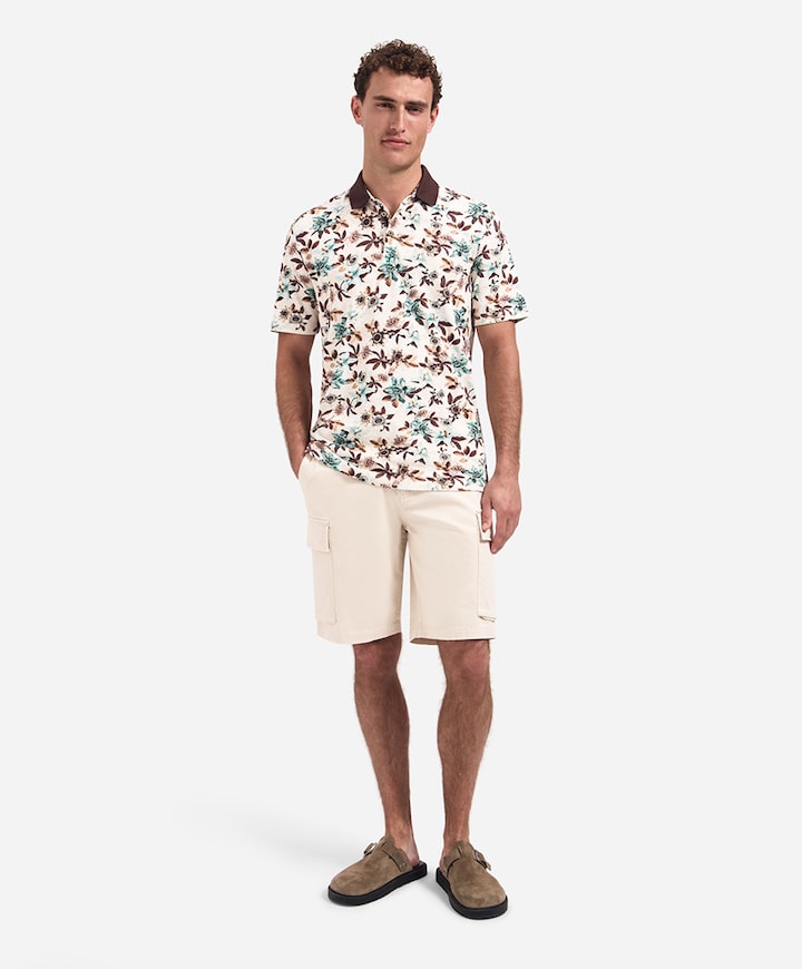 Heren polo blauw