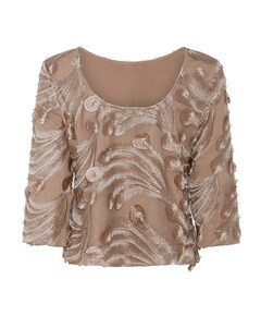 Dames blouse beige