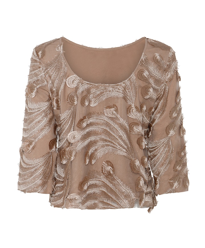 Dames blouse beige