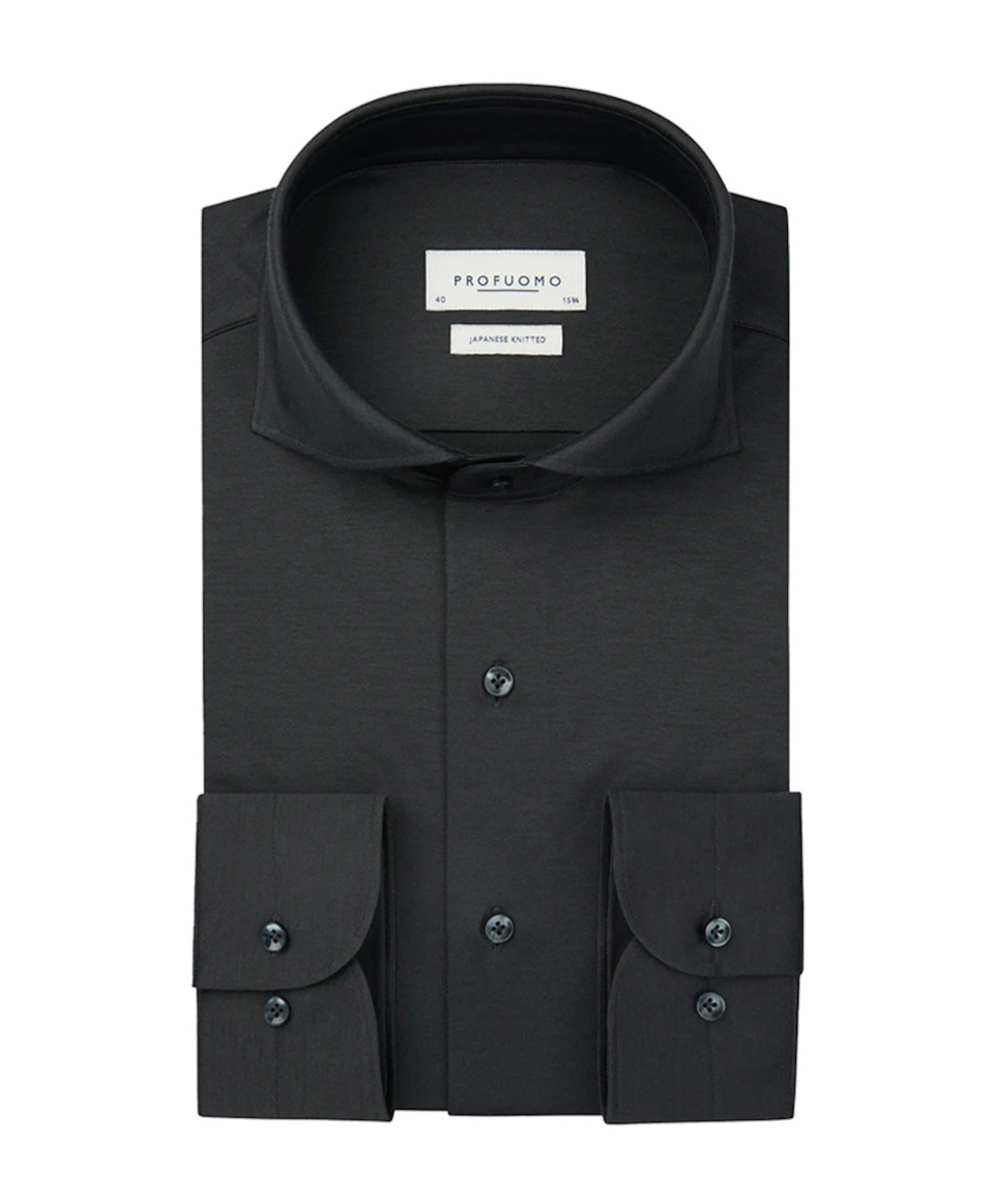 Heren overhemd lange mouw grijs