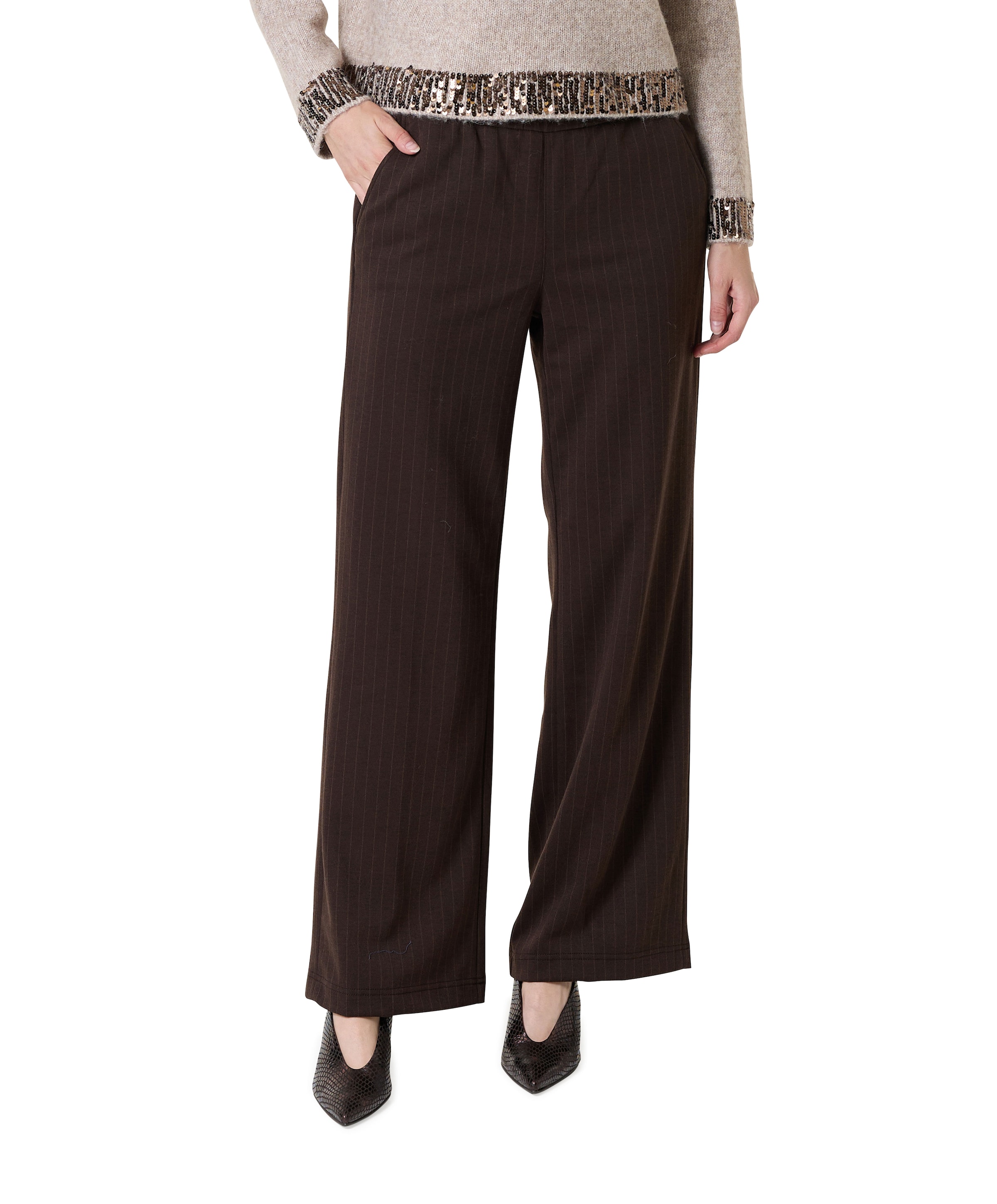 LIZ EASY dames broek bruin