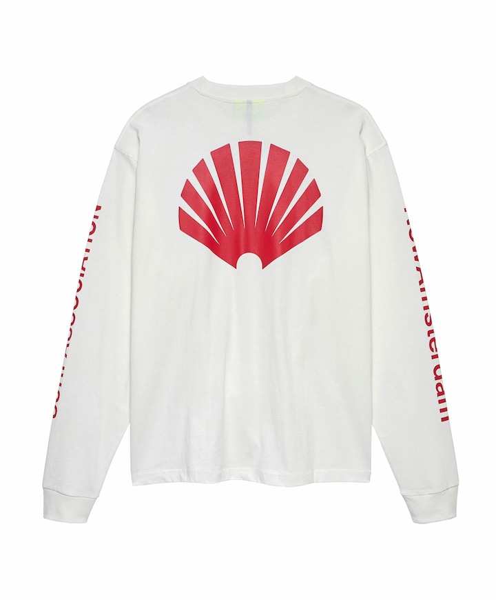 Heren longsleeve wit