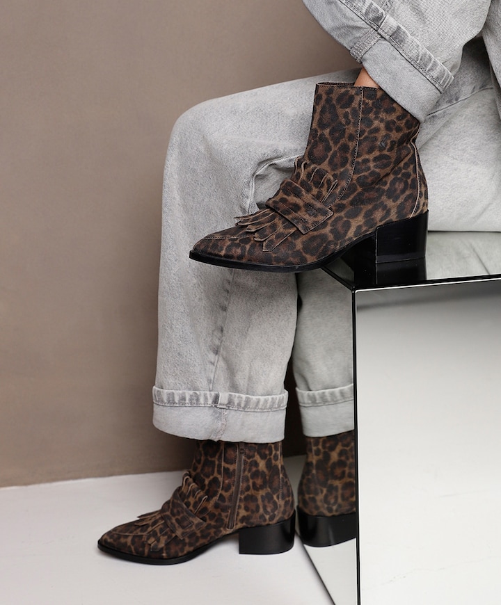 Rose Hannah dames enkellaarzen bruin