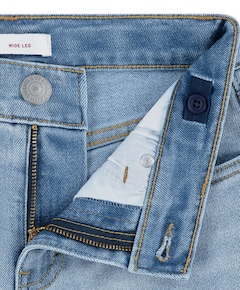 Wide leg jeans meisjes jeans blauw