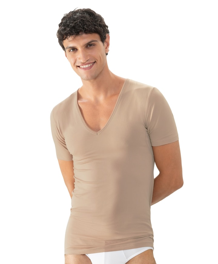 Heren T-shirt beige
