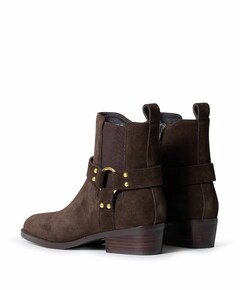 Ymani dames enkellaarzen bruin