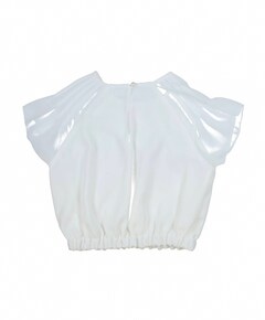 Blouse korte mouw ecru