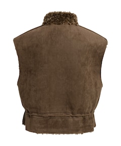 Dames gilet bruin