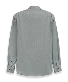 Heren overhemd lange mouw groen