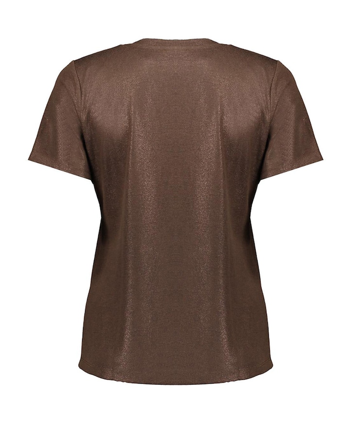 Dames t-shirt bruin