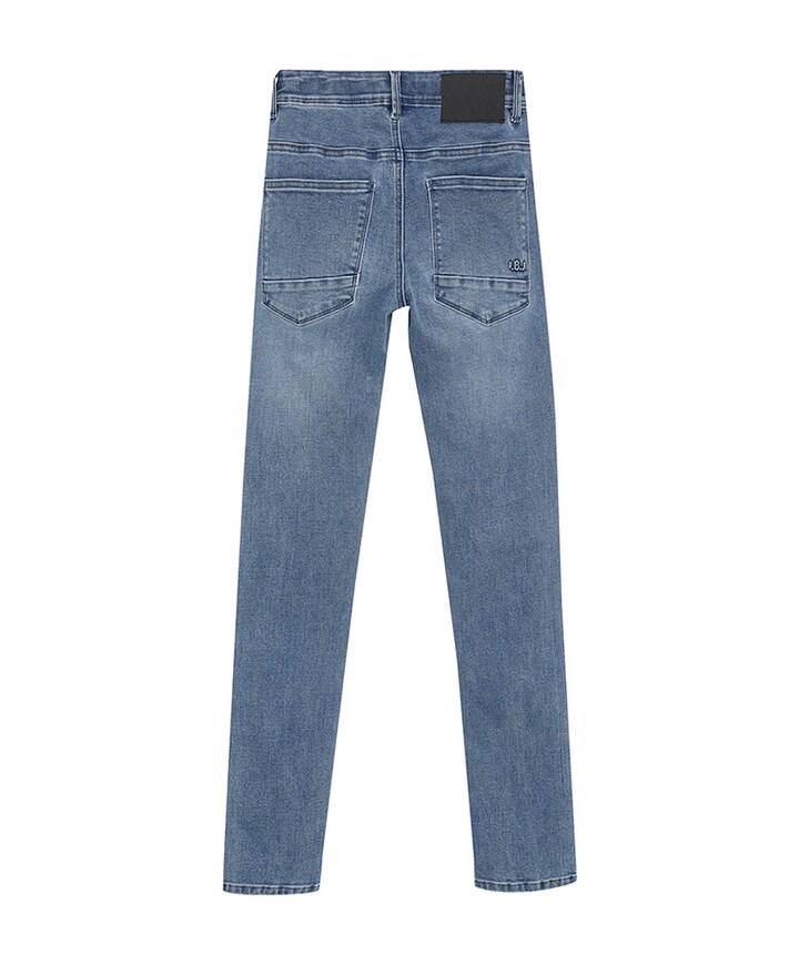 2681 Straight Fit Damage jeans blauw