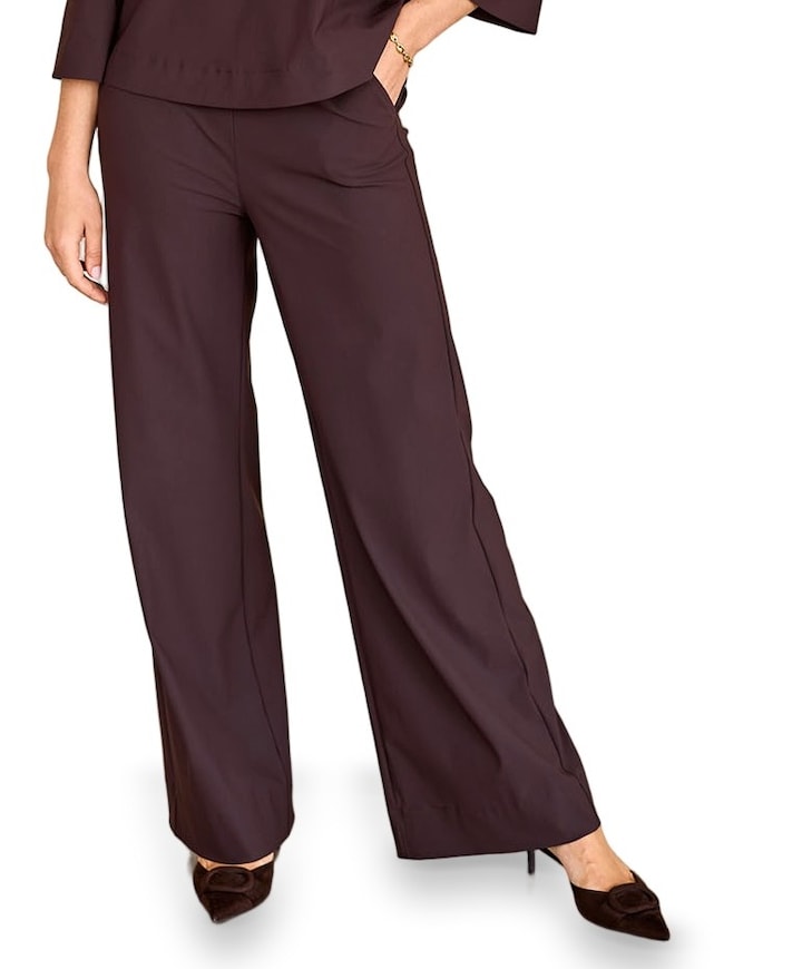Lexie bonded trousers dames broek bruin