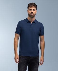 Heren polo blauw
