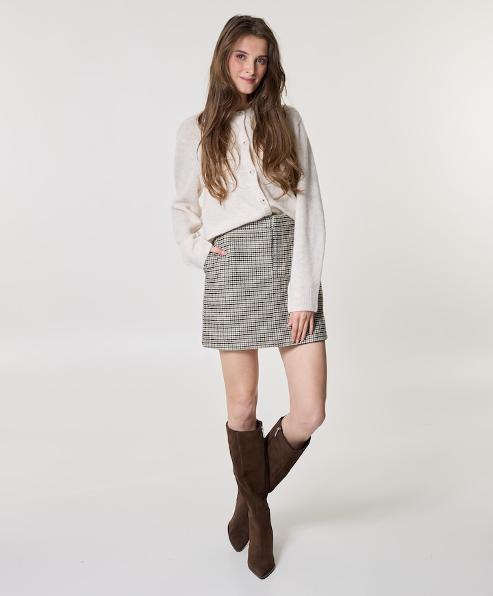 Dames rok beige