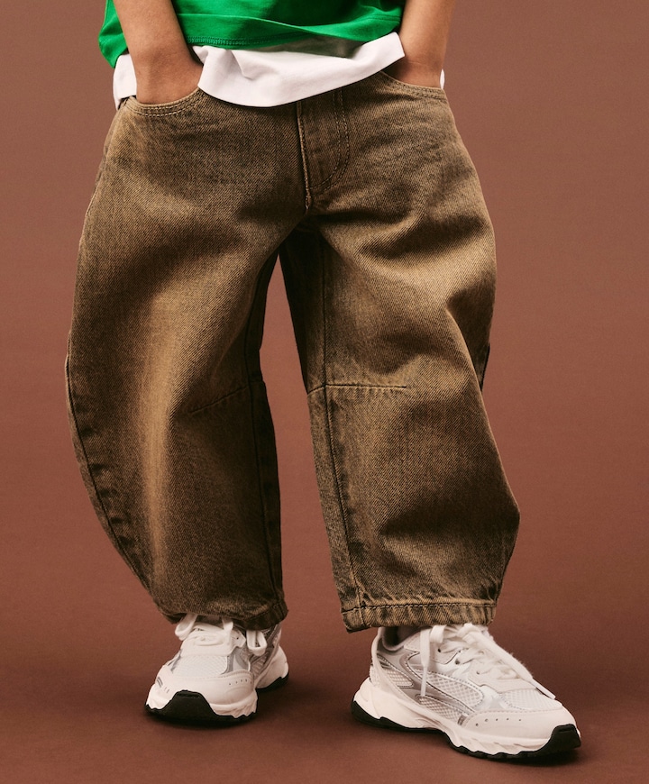NMMBEN BARREL 5545-XA jongens jeans bruin