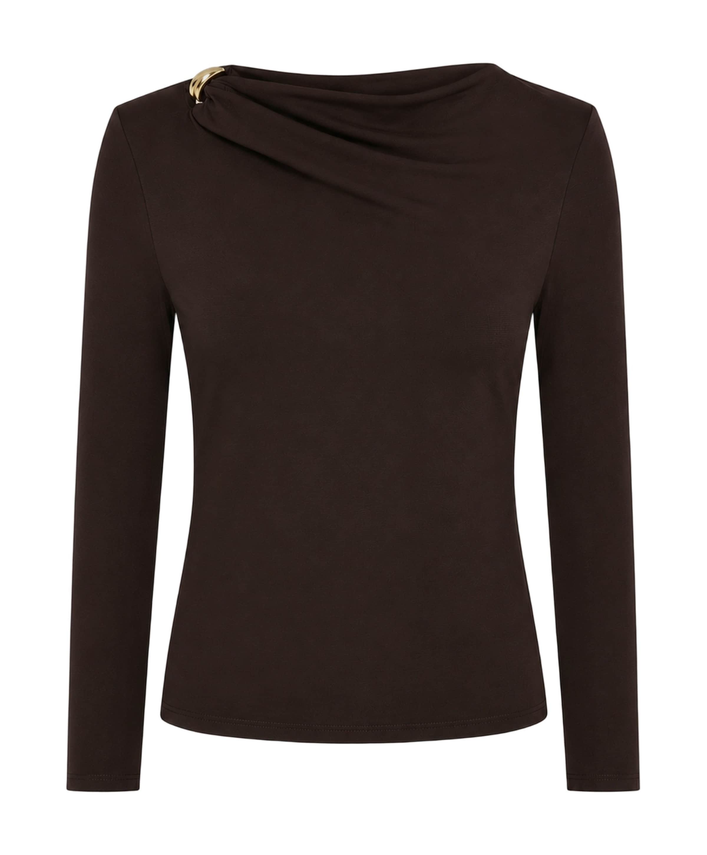 Dames longsleeve bruin