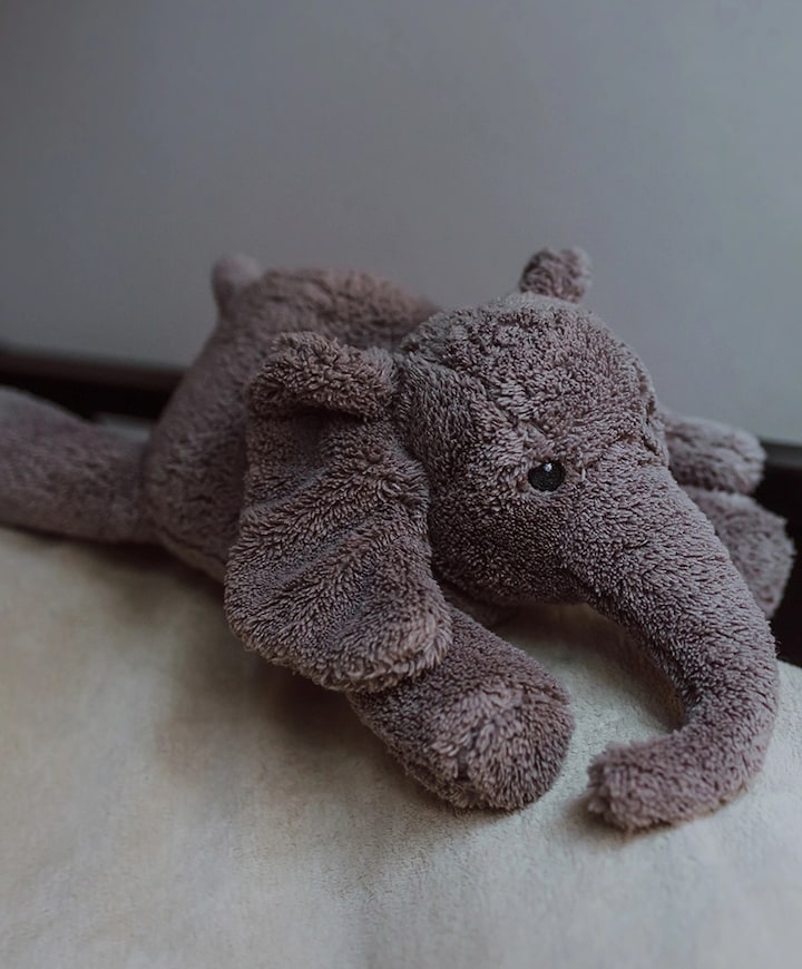 Hartslagknuffel olifant grijs