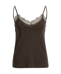 Dames top bruin