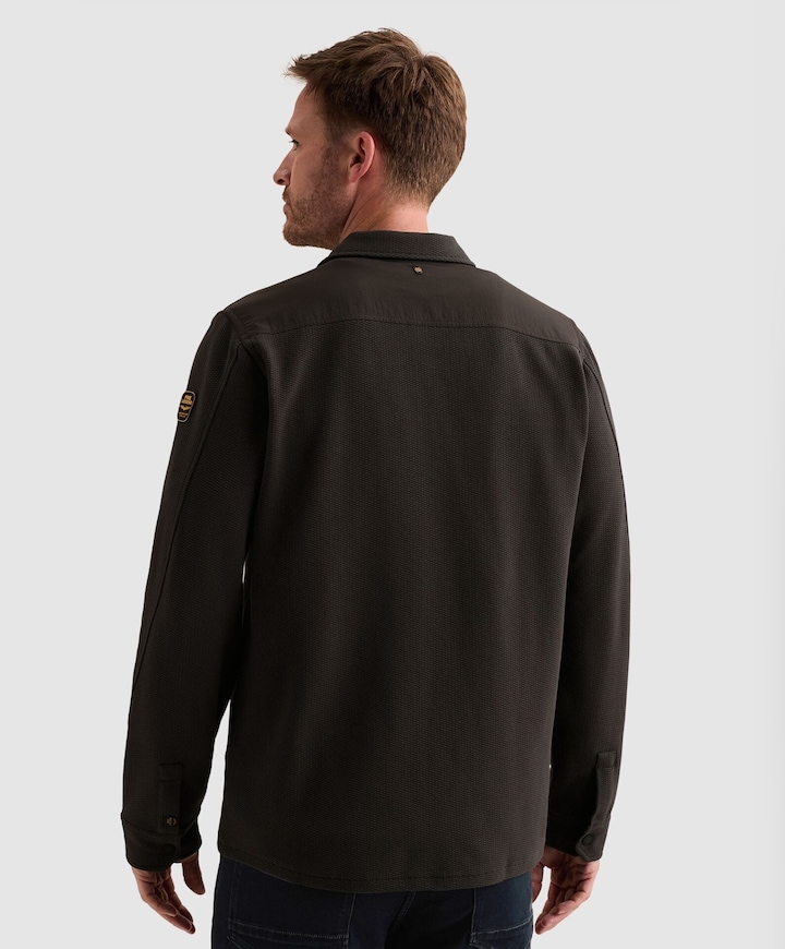 Heren overshirt zwart