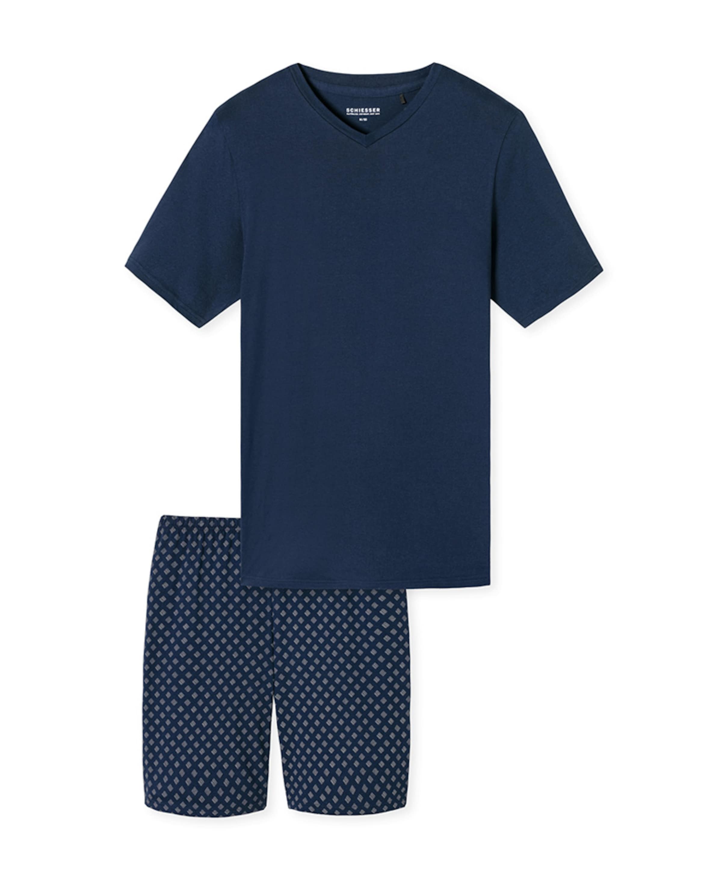 Heren pyjamaset blauw