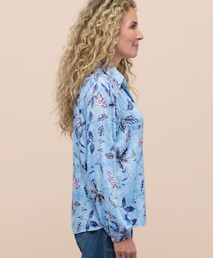 Dames blouse blauw