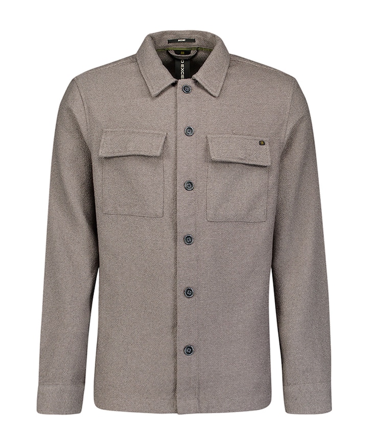 Heren overshirt grijs