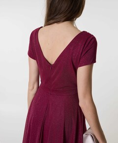 Dames jurk bordeaux