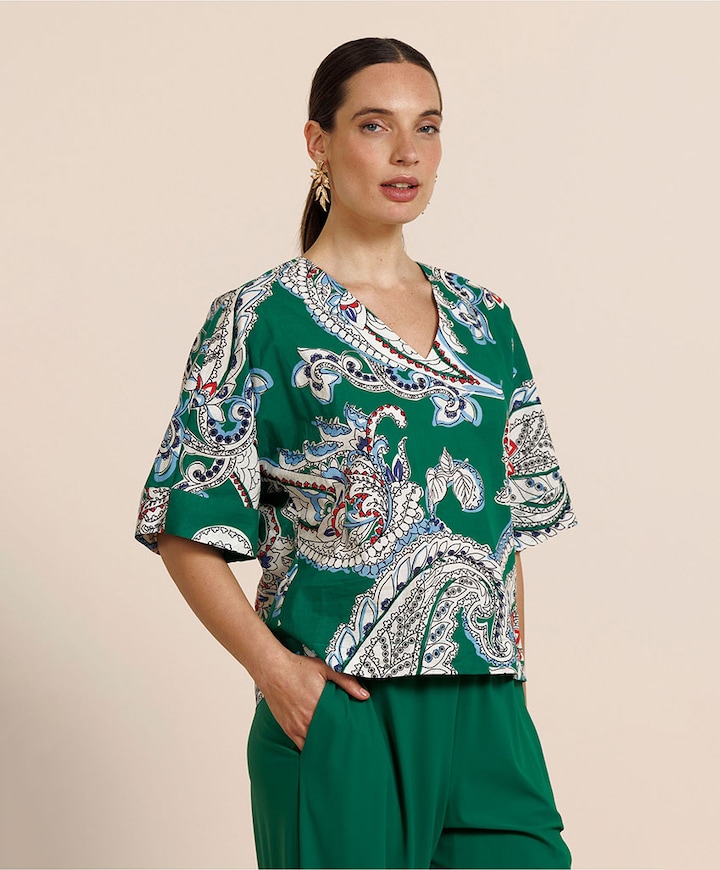 Dames blouse groen