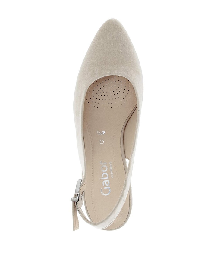 dames slingbacks beige