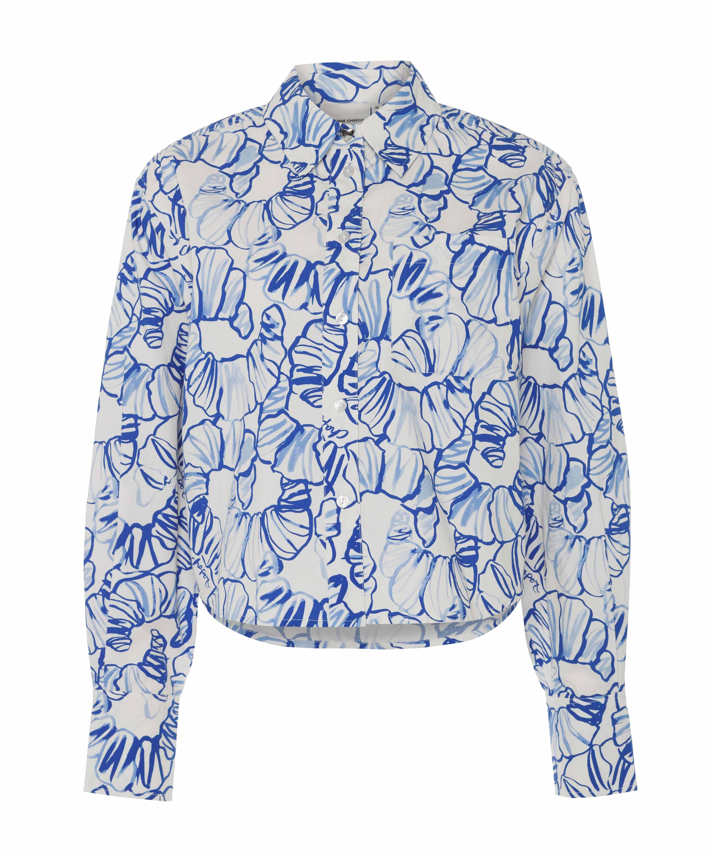 Dames blouse blauw